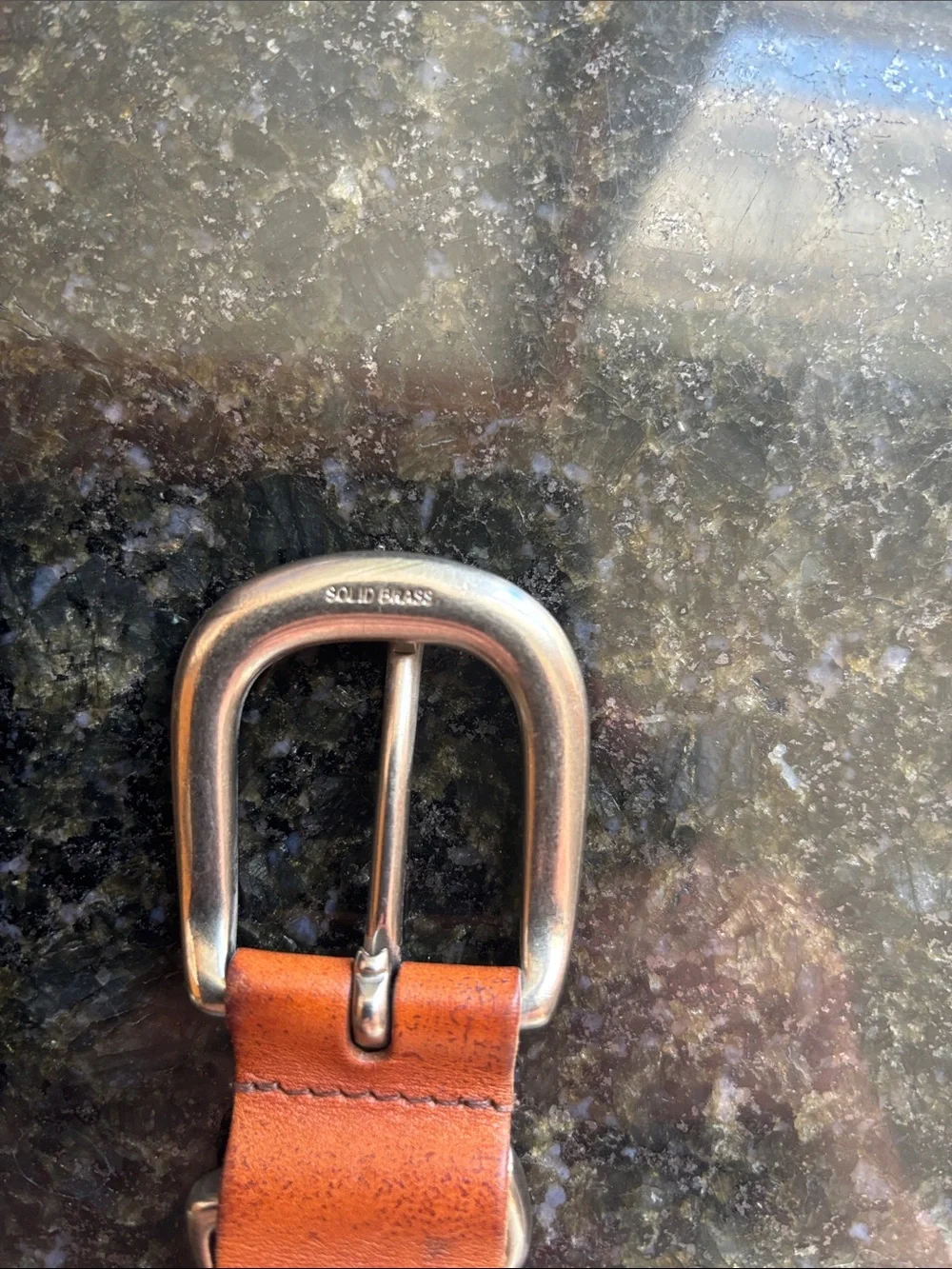 Coach Woven Leather Belt in Chestnut Brown - Picture 2 of 4